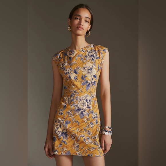 Anthropologie Tie-Back Utility Mini Dress - Picture 3 of 6